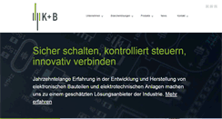Desktop Screenshot of kb-electronic.de